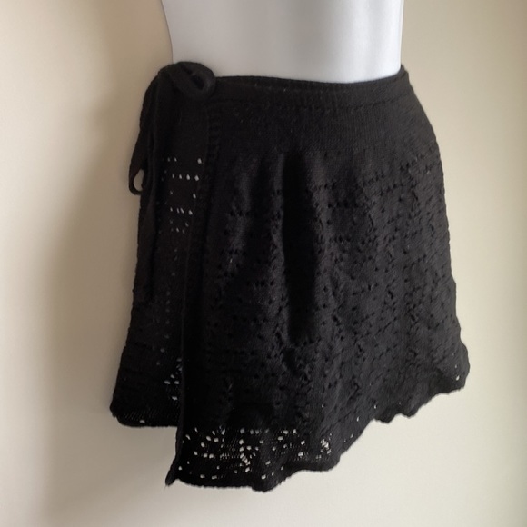 Harmonie Black Eyelet Sweater Wrap Ballet Skirt - Picture 7 of 10